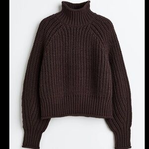 H&M Dark Brown Turtleneck Sweater